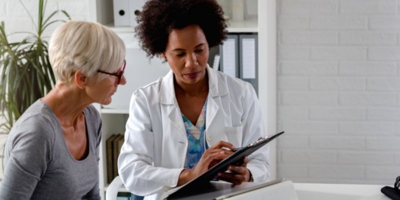 which-medical-practice-loan-is-right-for-you female doctor advising female patient in medical office